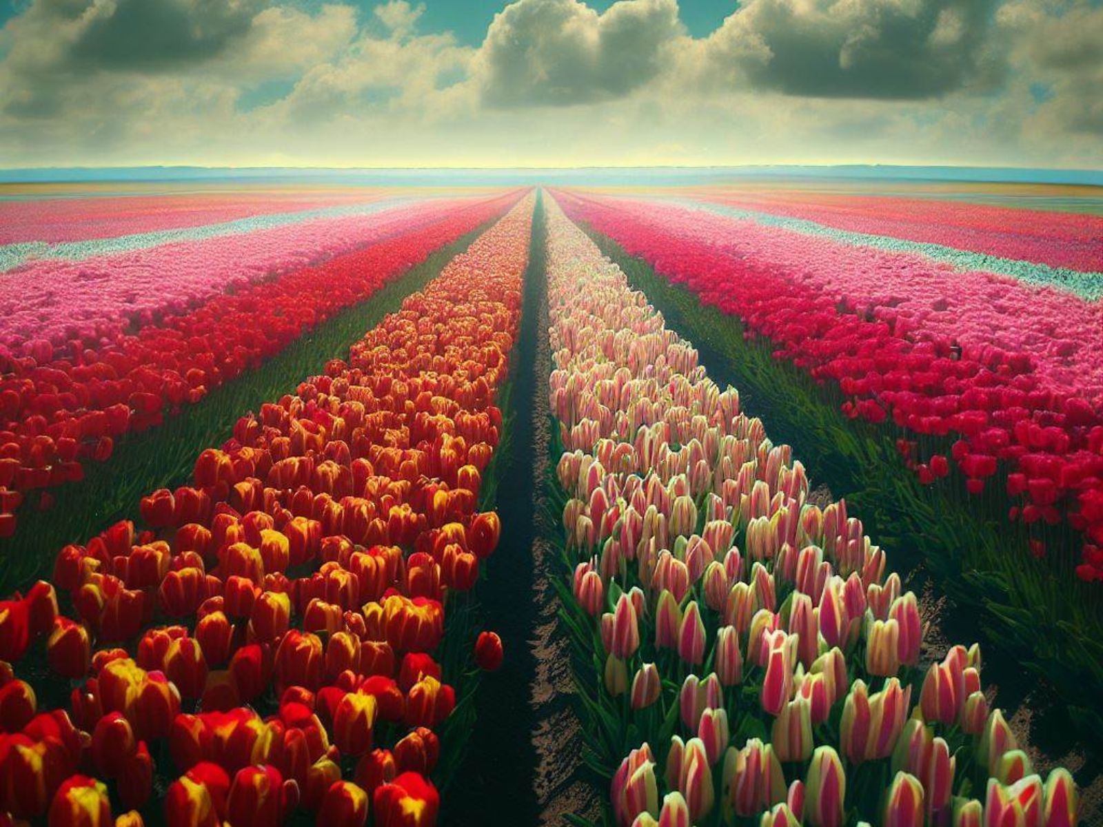 tulip fields netherlands